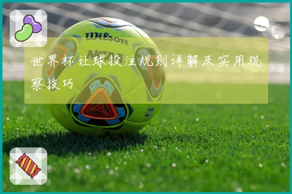 世界杯让球投注规则详解及实用观察技巧
